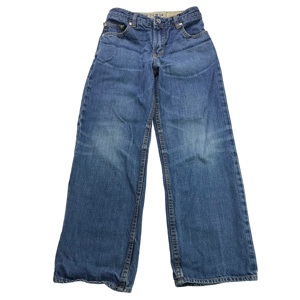 Gap Blue Loose Fit Jeans Kids Size 10 Regular Adjustable Waist Denim